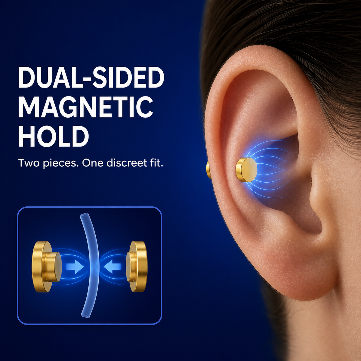 Anti-smoking ear magnet kit
